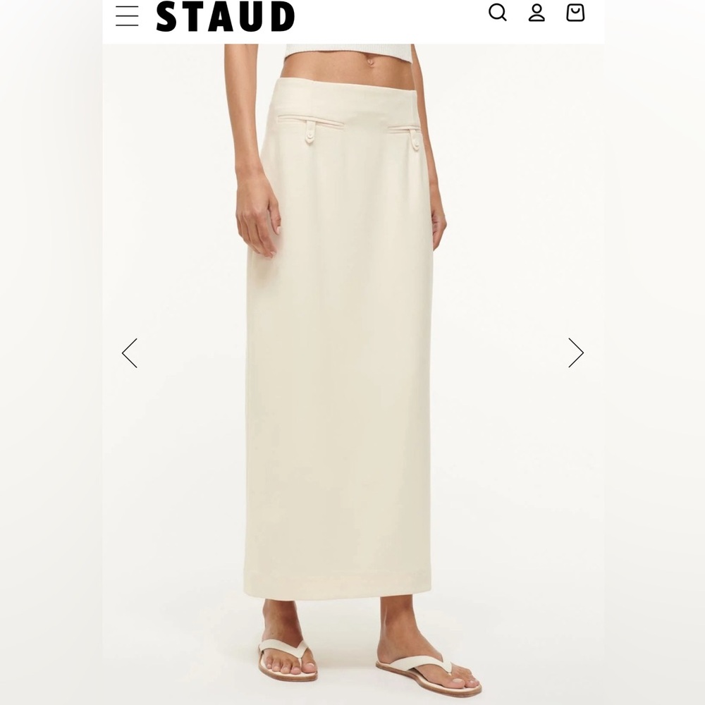 STAUD SMITH SKIRT ECRU